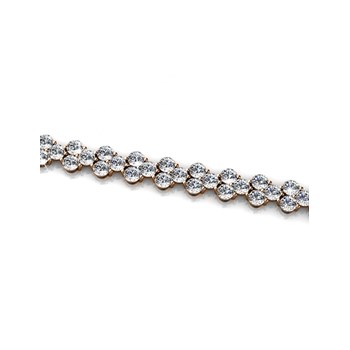 Bracelet Princess - Or Rosé et Cristal