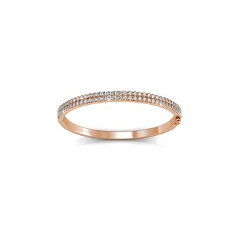 Parure Glamour - Or Rosé et Cristal