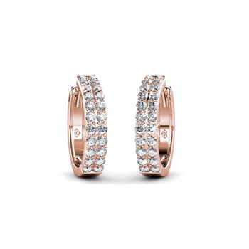 Parure Glamour - Or Rosé et Cristal