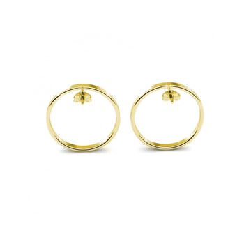 Boucles d'oreilles Olina - Doré et Cristal