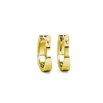 Boucles d'oreilles Meg Hoop - Doré et Cristal