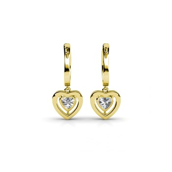 Boucles d'oreilles Only Love - Doré et cristal