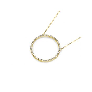 Olina pendant - Gold and crystal