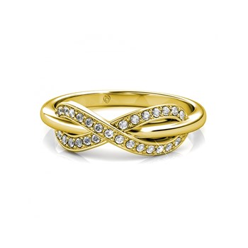 Ring Trist - Gold and Crystal