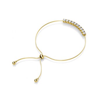 Lot de 3 Bracelets Crystal Mia - Argenté, Doré, Or Rosé et Cristal