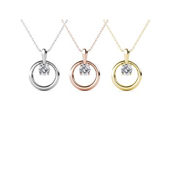 Octavia Pendants - Gold and Crystal