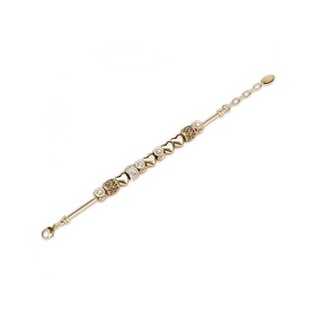 Radiant Charm Bracelet - Gold and Crystal