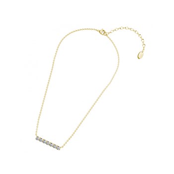 Pendant Myriad Birthe Stone - Gold and Crystal