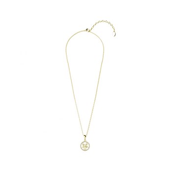 Pendentif Zodiaque Cancer - Doré et Cristal