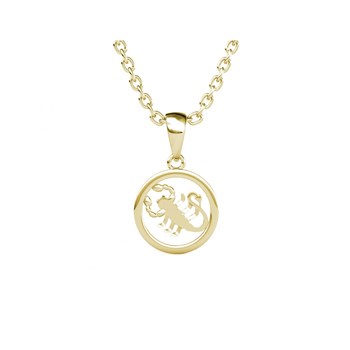 Pendentif Zodiaque Scorpion - Doré et Cristal