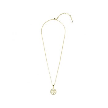 Pendentif Zodiaque Balance - Doré et Cristal