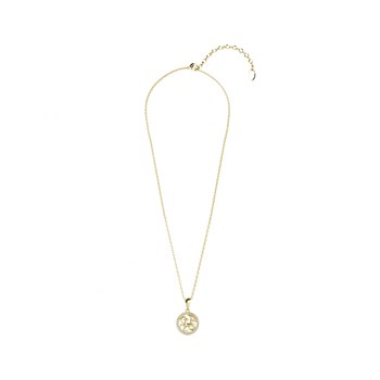 Pendentif Zodiaque Capricorne - Doré et Cristal