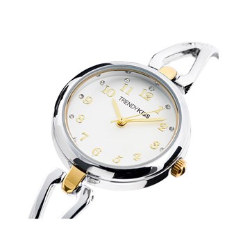Mariette  - Montre femme - Analogique 3 aiguilles - Bracelet argenté doré