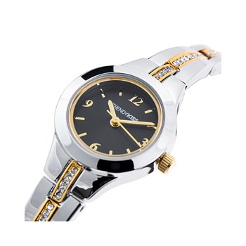 Clotilde  - Montre femme - Analogique 3 aiguilles - Bracelet argenté doré