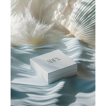 Pendentif Adara Argent 925 et Nacre Blanche | ADEN Design Feuille | Bijou Élégant