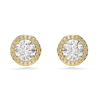 Clous d'oreilles Swarovski Una Angelic dorées