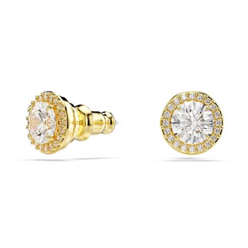 Clous d'oreilles Swarovski Una Angelic dorées
