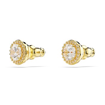 Clous d'oreilles Swarovski Una Angelic dorées