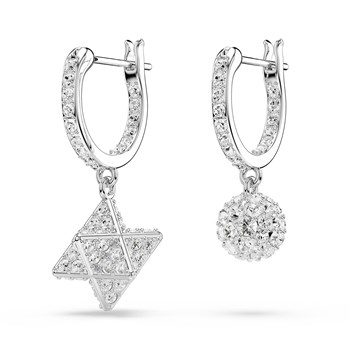 Créoles Swarovski Dextera étoile et sphère