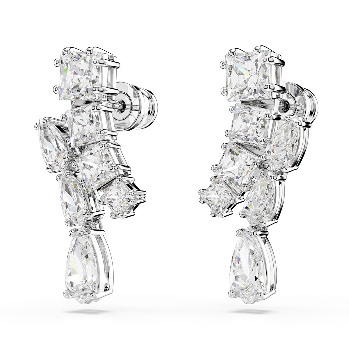 Boucles d'oreilles Swarovski Matrix géométriques - vue 4