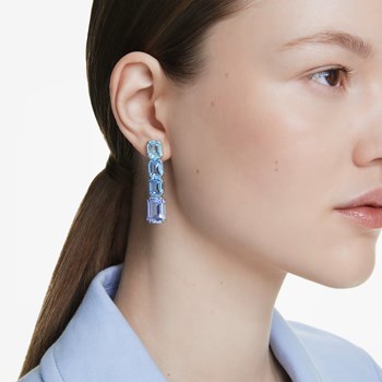 Boucles d'oreilles Swarovski Millenia bleues