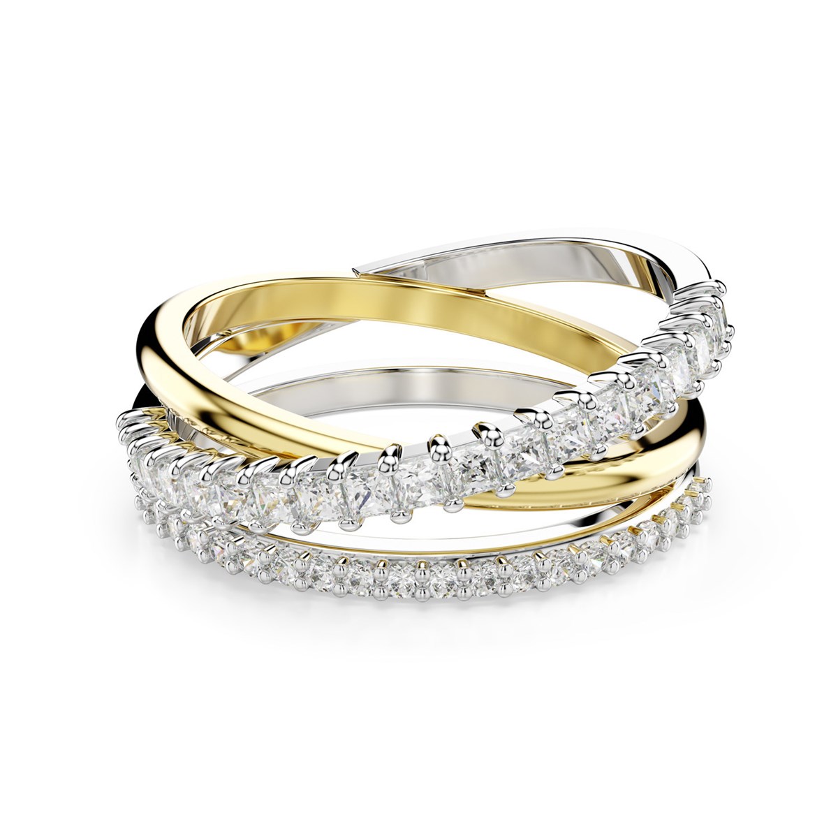 Bague Swarovski Hyperbola trois anneaux
T58
