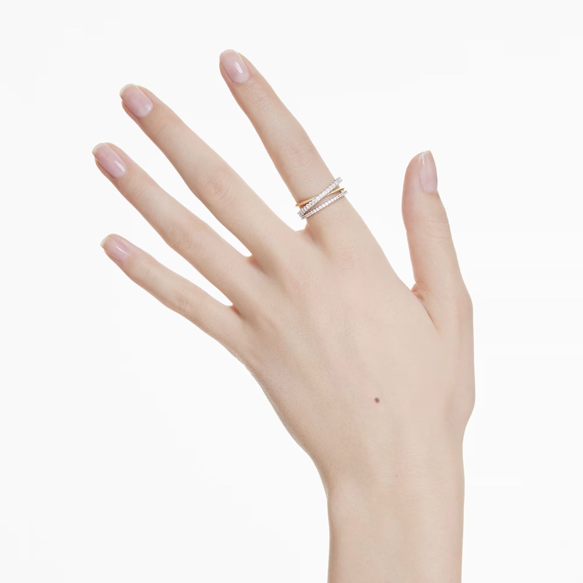 Bague Swarovski Hyperbola trois anneaux 58 - vue 2