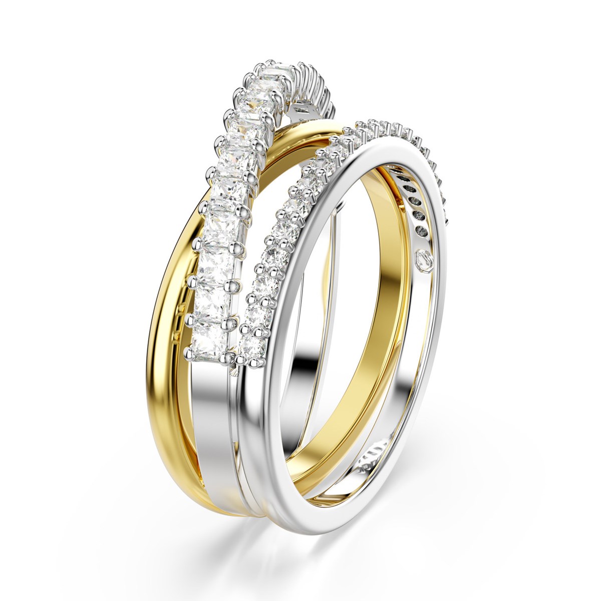 Bague Swarovski Hyperbola trois anneaux
T58 - vue 3