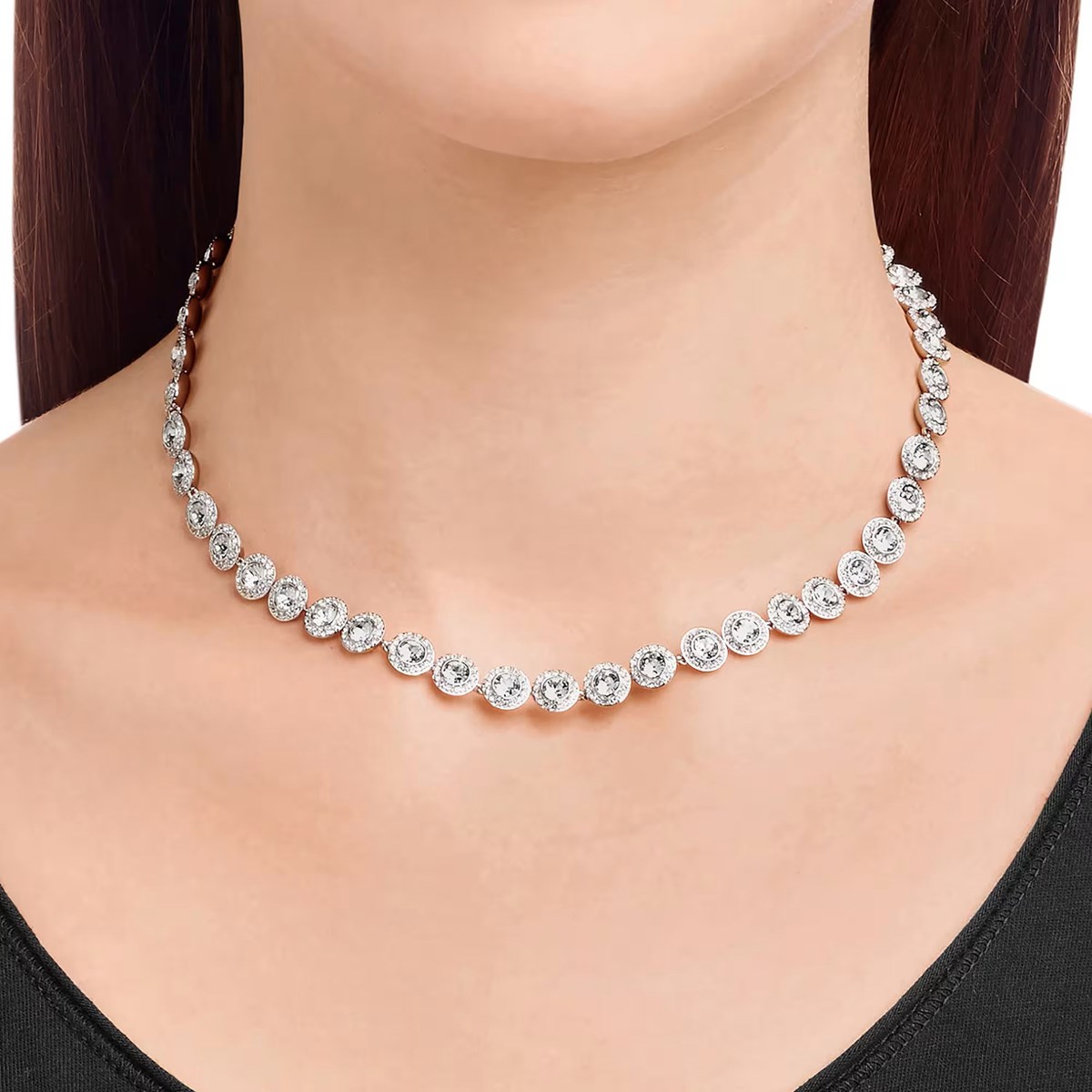 Collier Swarovski Una argenté - vue 2