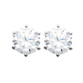 Boucles d'oreilles Brillaxis argent rhodié oxydes