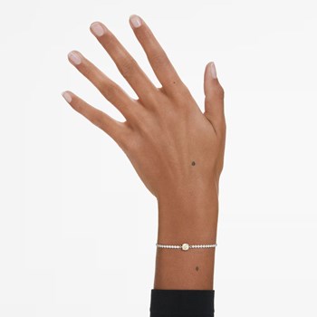 Bracelet Swarovski Matrix Tennis champagne