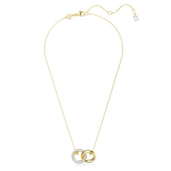Collier Swarovski Dextera doré entrelacé