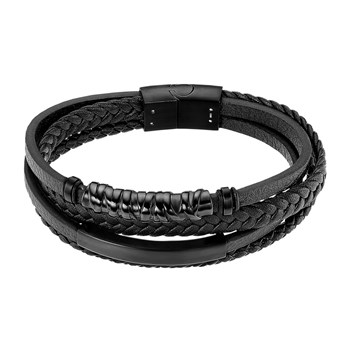 Bracelet homme Lotus Style Men In Black 4 rangs