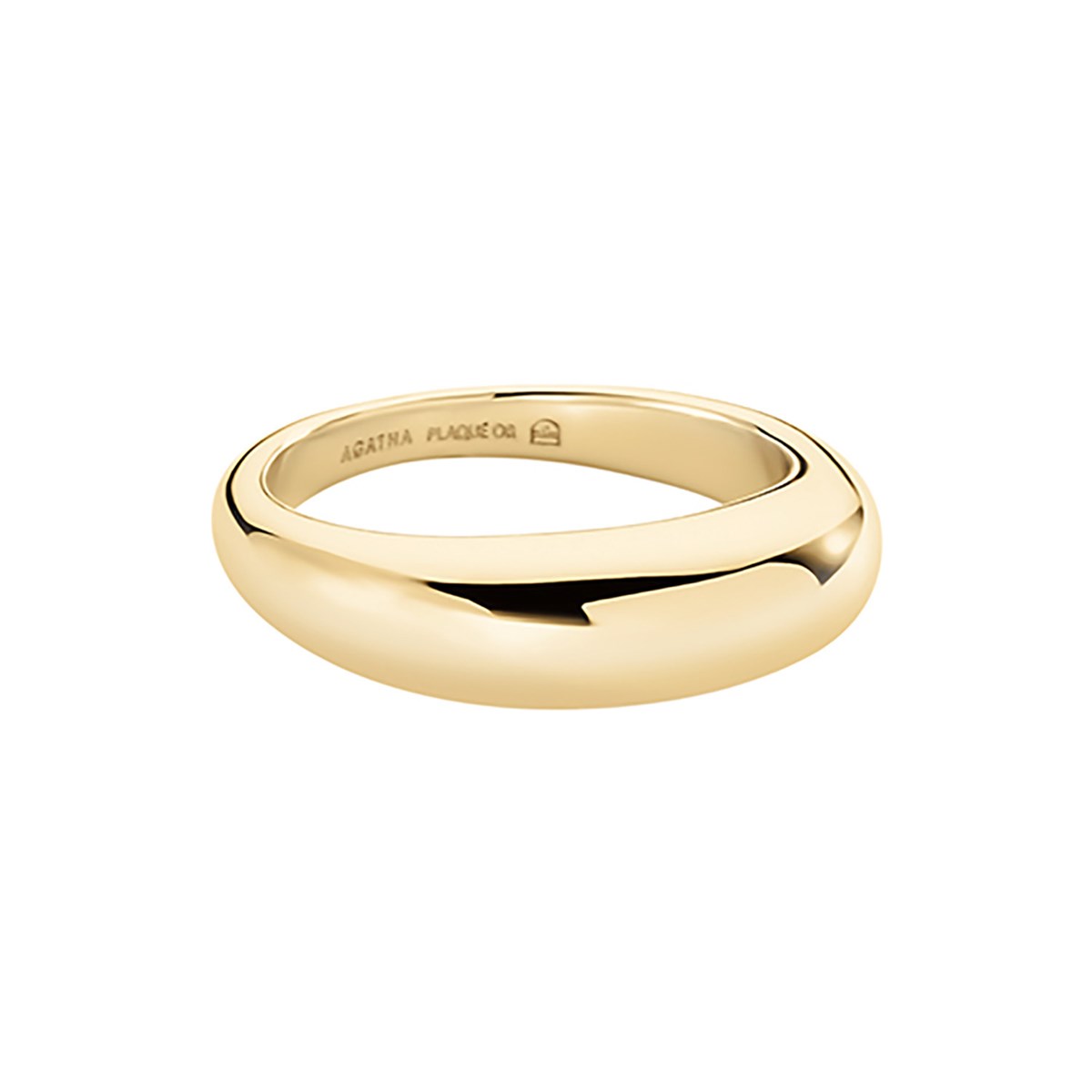 Bague Agatha jonc métal doré_x000D_
Collection LEO