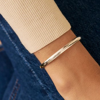 Bracelet jonc Agatha Lisa argent lisse