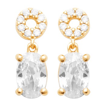 Boucles d'oreilles Brillaxis pendantes minimalistes