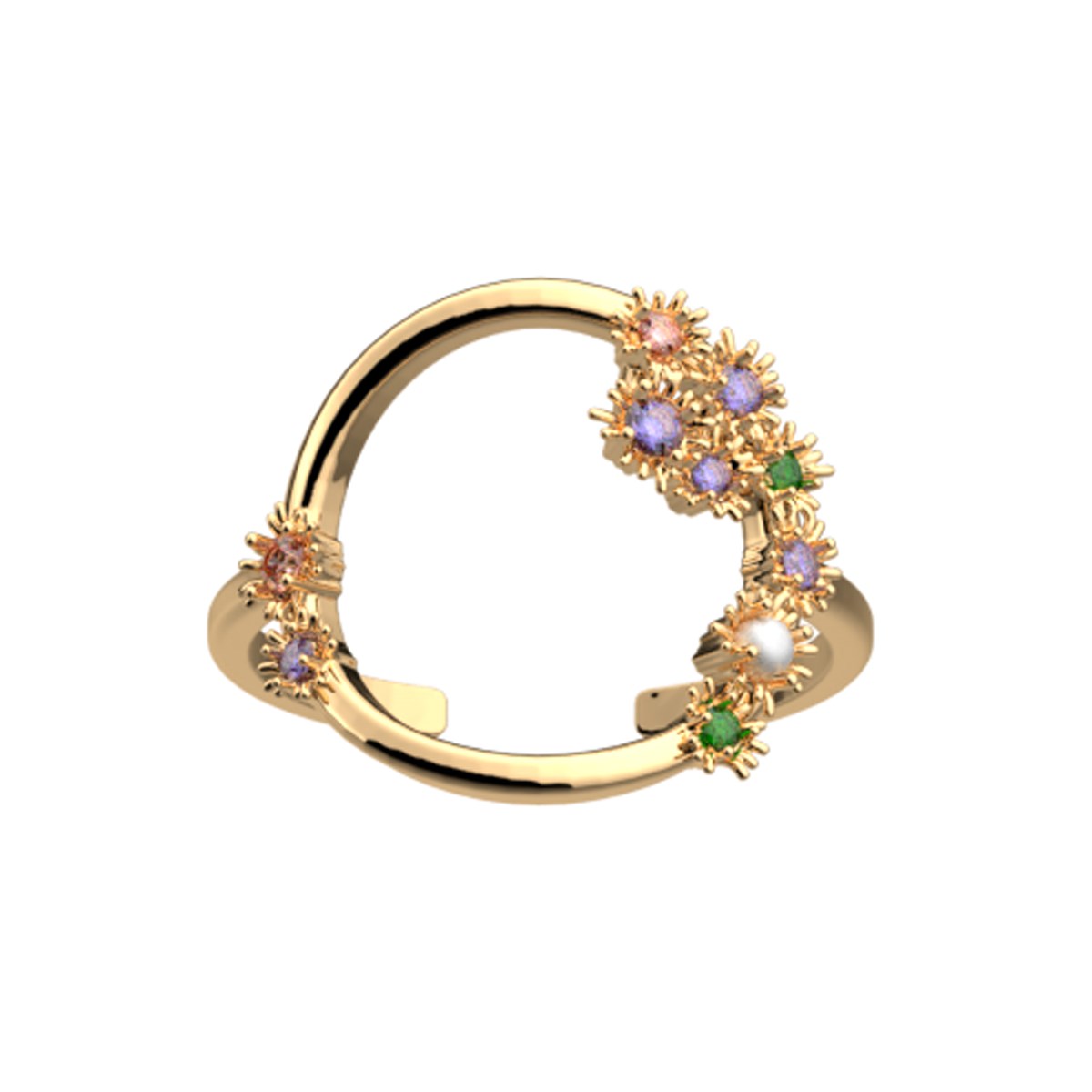 Bague Les Cadettes Fleur de cactus - vue 2