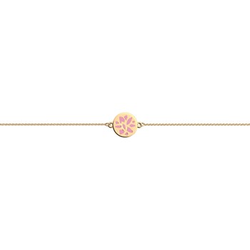 Bracelet souple Les Cadettes Lotus_x000D_
laqué rose