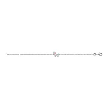 Bracelet Brillaxis enfant licorne argent