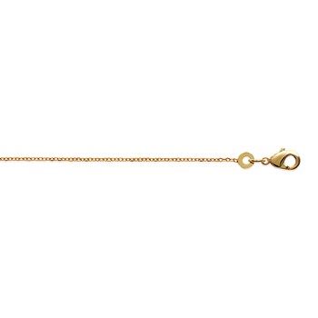Chaîne Brillaxis Plaqué or maille forçat 38 cm