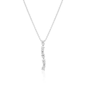Collier Sif Jakobs Ellea ovale lungo argent
pendentif oxydes de zirconium
