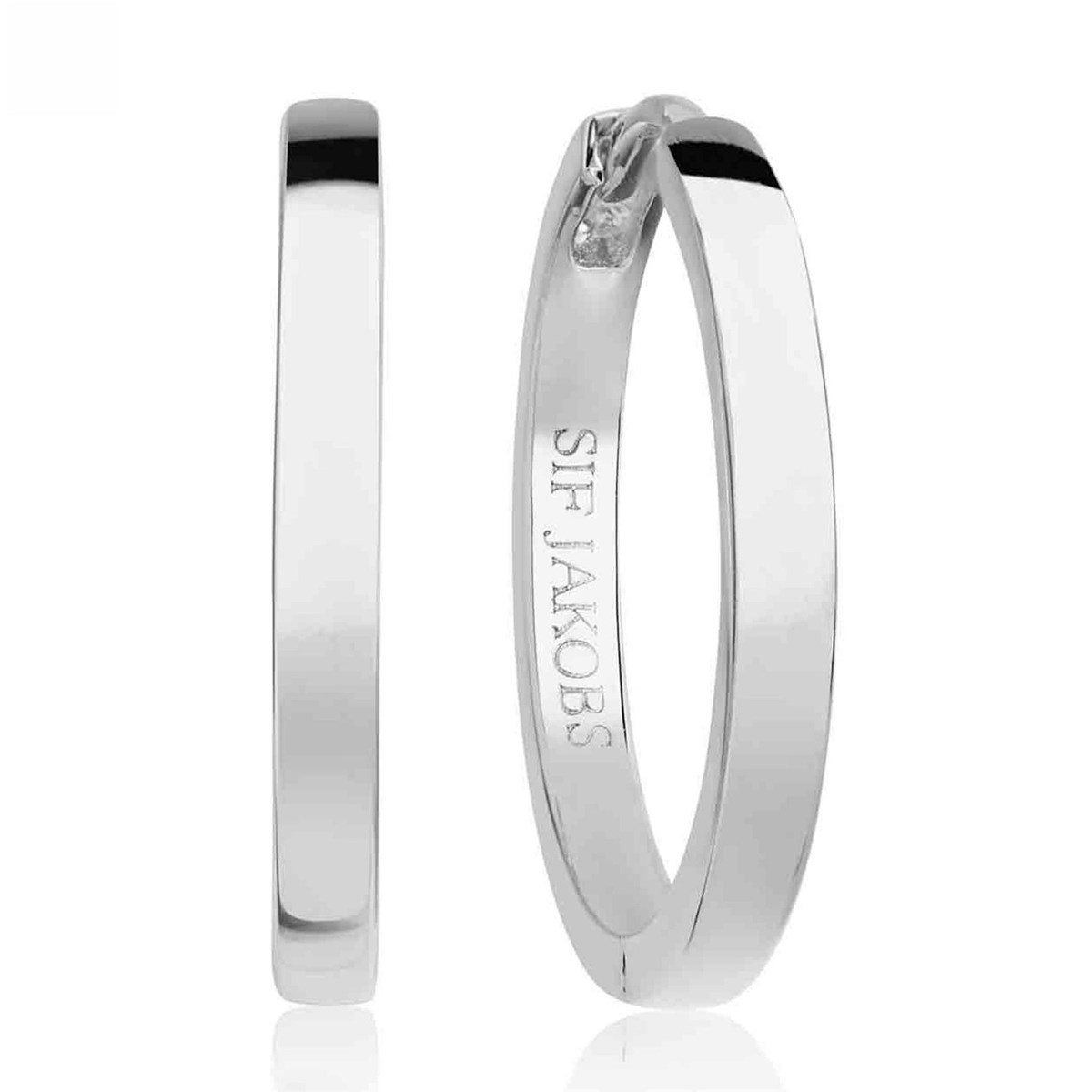Créoles Sif Jakobs Ellera Hoops grande pianura_x000D_
argent 925/1000