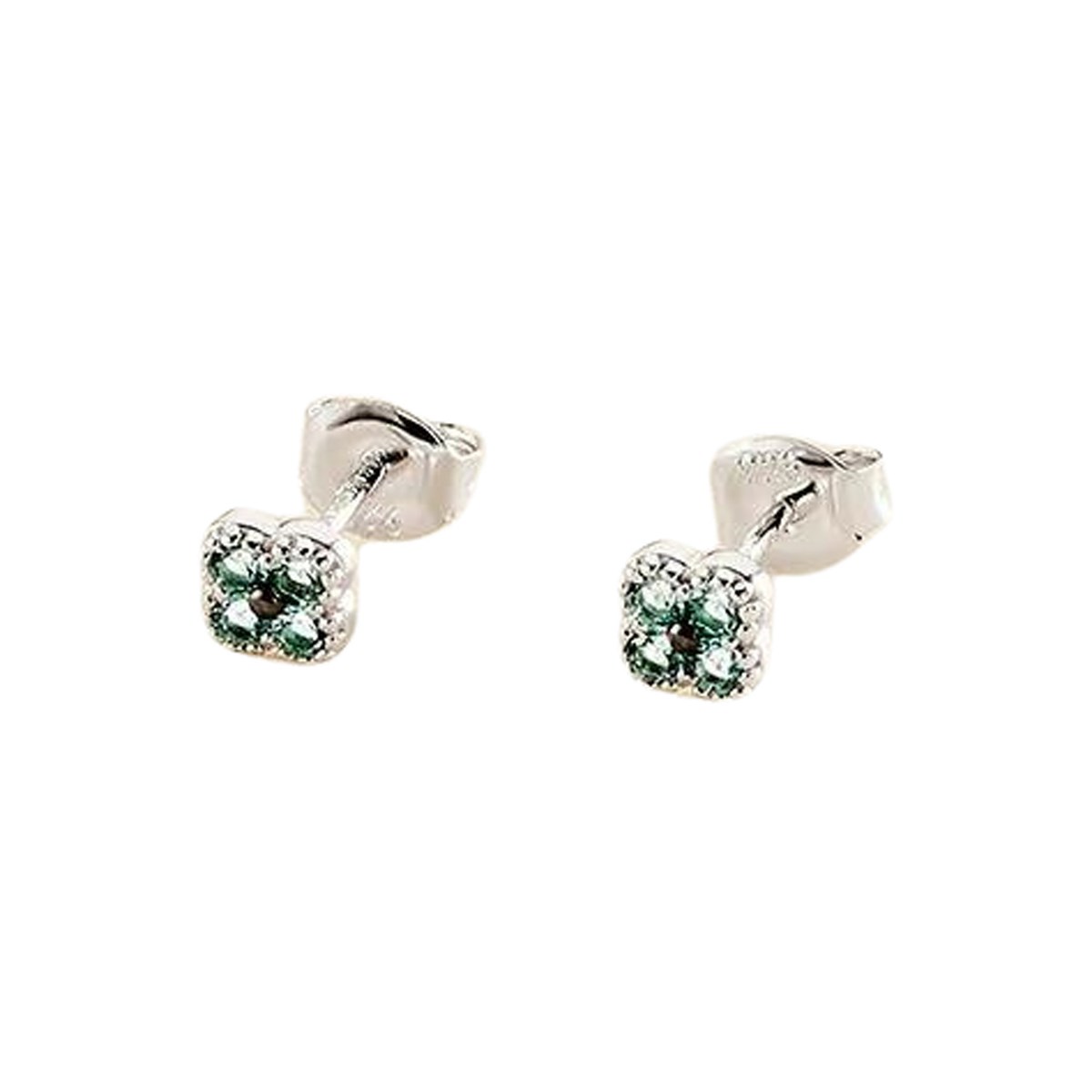 Boucles d'oreilles Agatha Beloved trèfles turquoises
