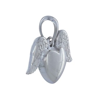 Pendentif Argent 925 Coeur et Ailes d'Ange