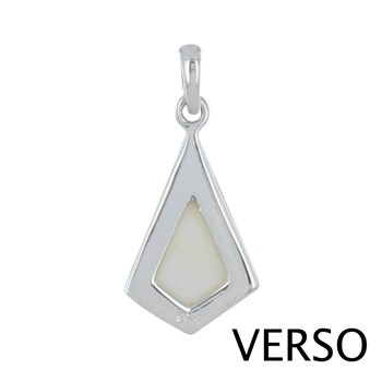Pendentif Argent 925 Triangle de Nacre