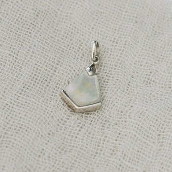 Pendentif Argent 925 Triangle de Nacre