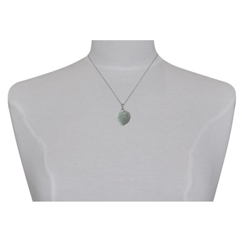 Pendentif Argent 925 Coeur de Jade