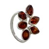 Bague Argent 925 Feuillage d'Ambre - vue V1