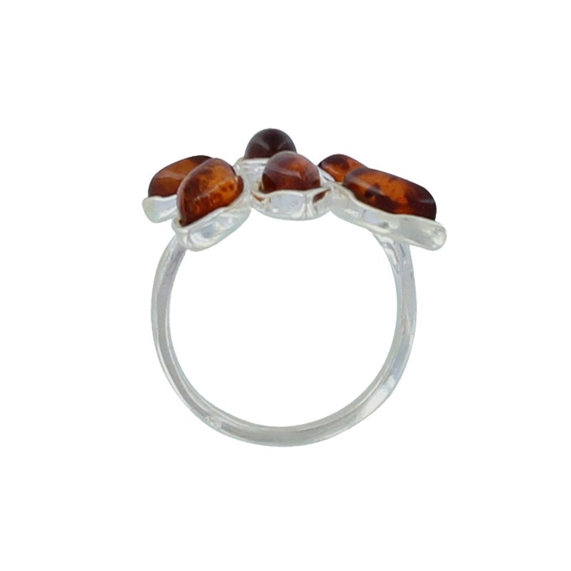 Bague Argent 925 Feuillage d'Ambre - vue 2