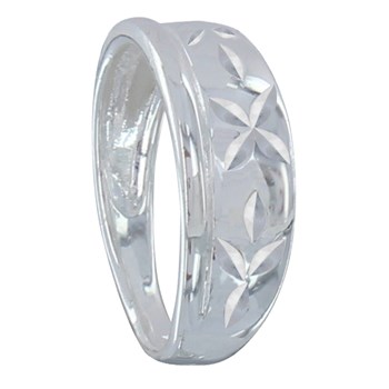 Bague Argent 925 Motif à Fleurs